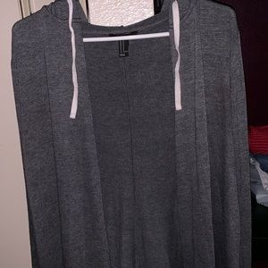 Cardigan with Hoodie